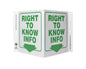 ZING Safety Sign, Right To Know Info V - official Zing product image 1