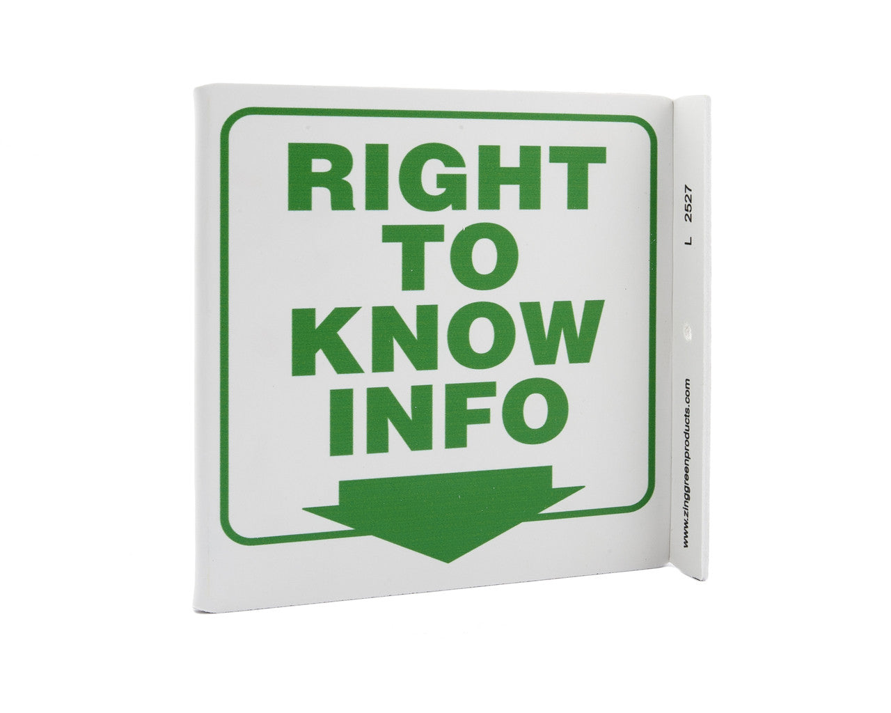 ZING Safety Sign, Right To Know Info L - official Zing product image 1