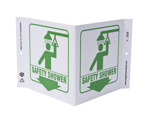 ZING Safety Sign, Safety Shower V - official Zing product image 1