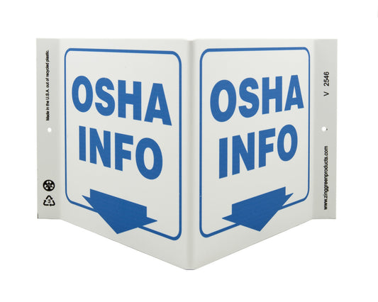 ZING Safety Sign, OSHA Info V - official Zing product image 1