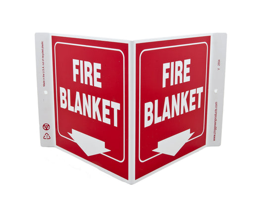 ZING Safety Sign, Fire Blanket V - official Zing product image 1