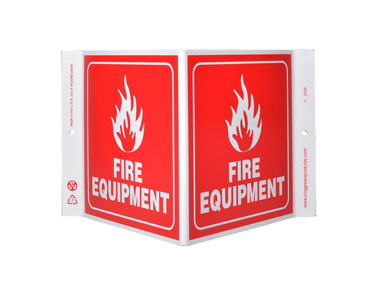 ZING Safety Sign, Fire Equipment V - official Zing product image 1
