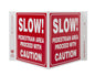 ZING Safety Sign, Slow Pedestrian Area V - official Zing product image 1