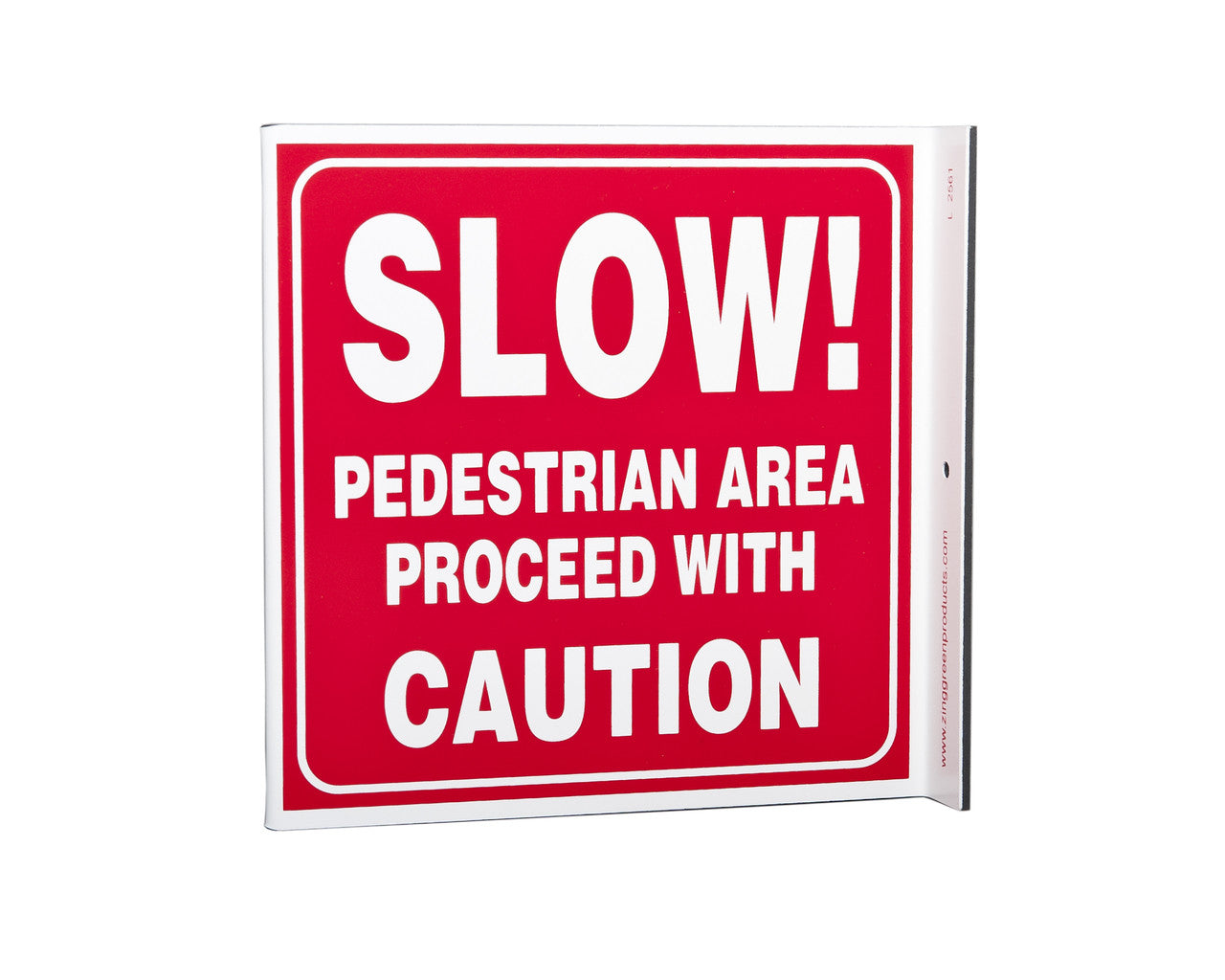 ZING Safety Sign, Slow Pedestrian Area L - official Zing product image 1