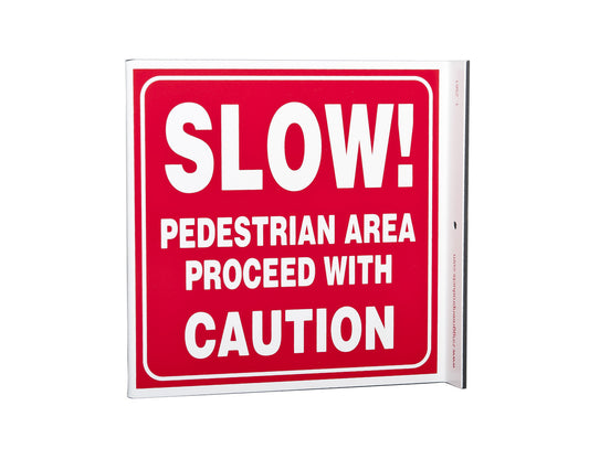 ZING Safety Sign, Slow Pedestrian Area L - official Zing product image 1