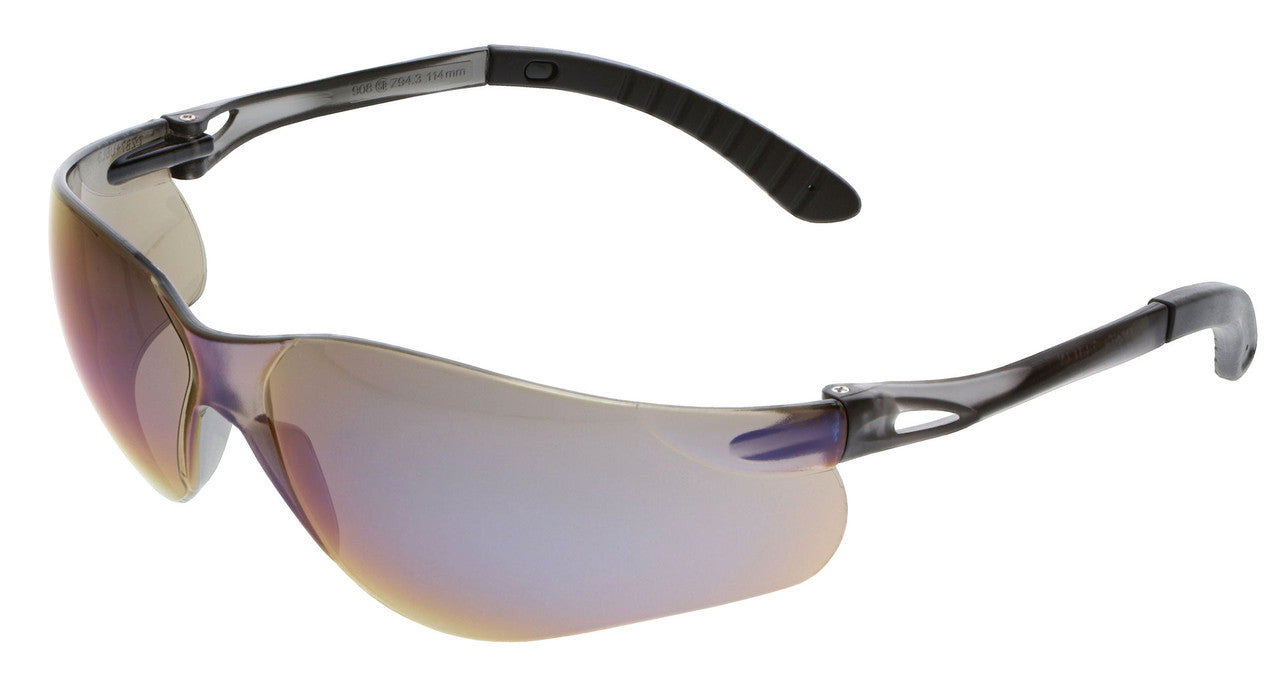MCR Safety 908 - Sentinel Safety Glasses - Non-Slip Temple Material - Frameless Design Provides Unobstructed View - ** Sold In Canada Only** — manufacturer image 8