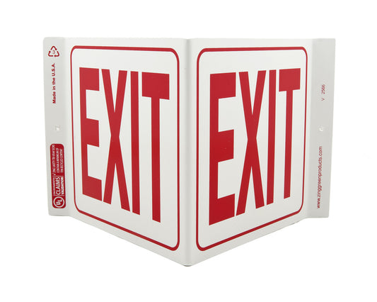 ZING Safety Sign, Exit V - official Zing product image 1
