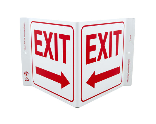 ZING Safety Sign, Exit Left Arrow V - official Zing product image 1