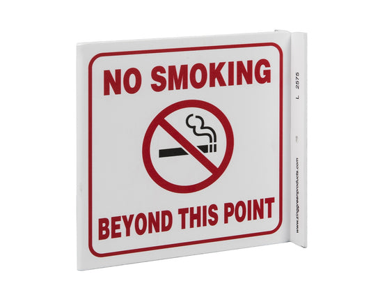 ZING Safety Sign, No Smoking Beyond Point L - official Zing product image 1