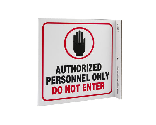 ZING Safety Sign, Authorized Personnel Only L - official Zing product image 1