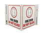 ZING Safety Sign, Fire Door Do Not Block V - official Zing product image 1