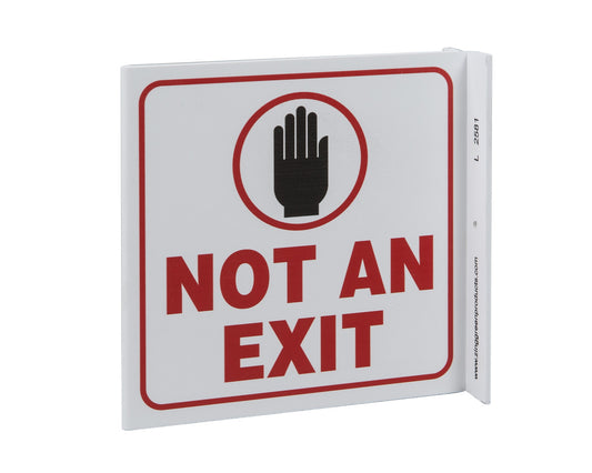 ZING Safety Sign, Not An Exit L - official Zing product image 1