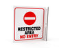 ZING Safety Sign, Restricted Area L - official Zing product image 1