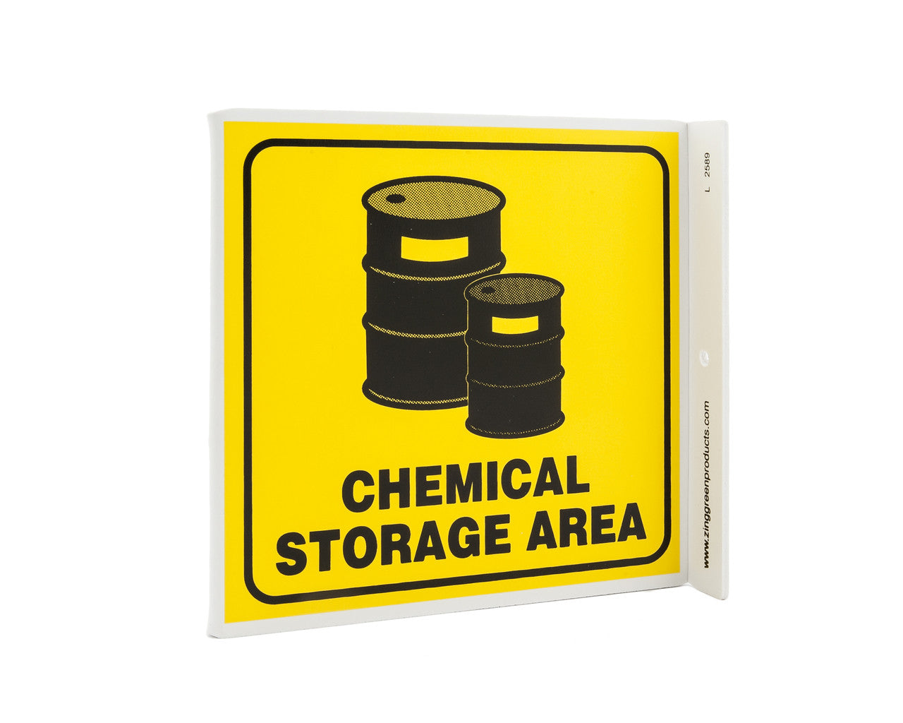 ZING Safety Sign, Chemical Storage Area L - official Zing product image 1