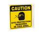 ZING Safety Sign, Eye Protection Requi L - official Zing product image 1
