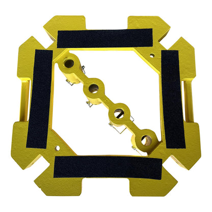 KStrong® Guardrail 4-way Baseplate with Powder Coated Steel and Locking Pins