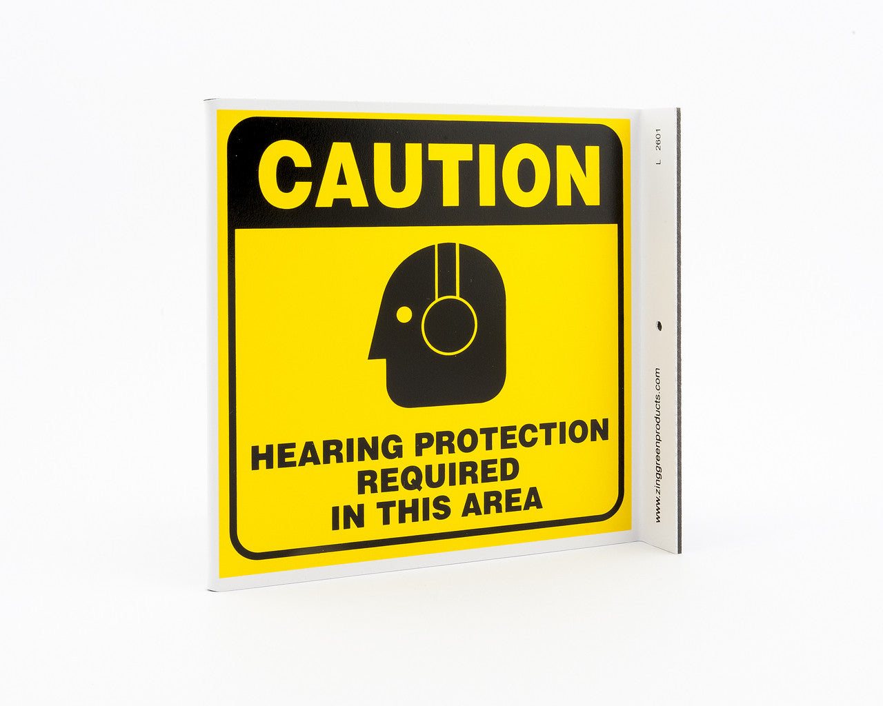 ZING Safety Sign, Hearing Protection Requi L - official Zing product image 1