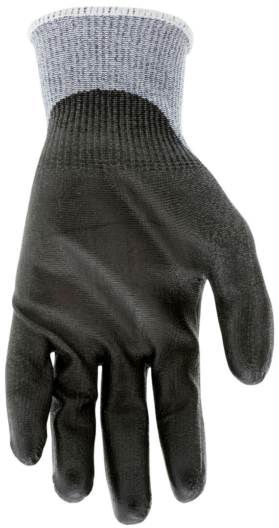 92745PU - MCR Safety CutPro® - 15 Gauge HyperMax® HPPE Shell - Cut, Abrasion and Puncture Resistant - Polyurethane (PU) Coated Palm and Fingertips