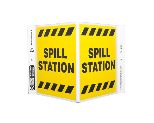ZING Safety Sign, Spill Station V - official Zing product image 1