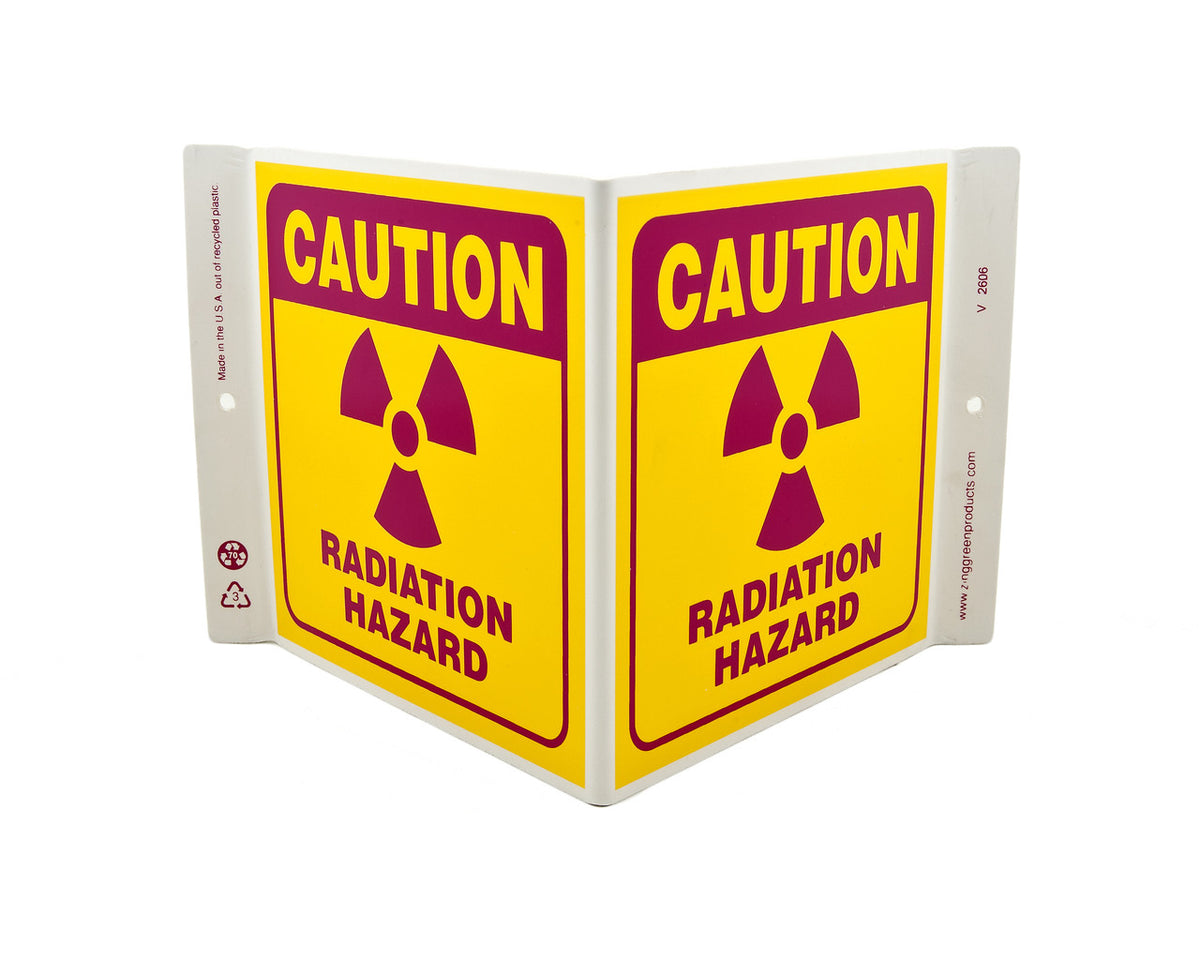 ZING Safety Sign, Radiation Hazard V - official Zing product image 1