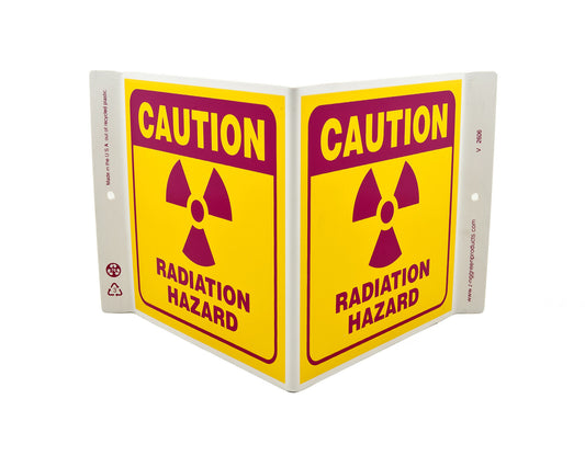 ZING Safety Sign, Radiation Hazard V - official Zing product image 1