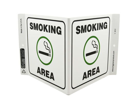 ZING Safety Sign, Smoking Area V - official Zing product image 1