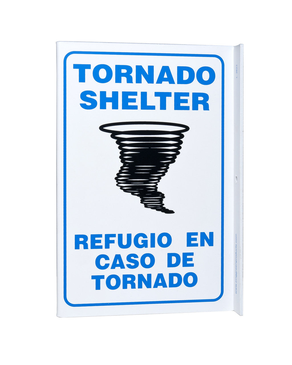 ZING Safety Sign, Tornado Shelter Bilingual L - official Zing product image 1