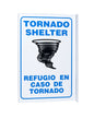 ZING Safety Sign, Tornado Shelter Bilingual L - official Zing product image 1
