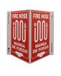 ZING Safety Sign, Fire Hose Bilingual V - official Zing product image 1