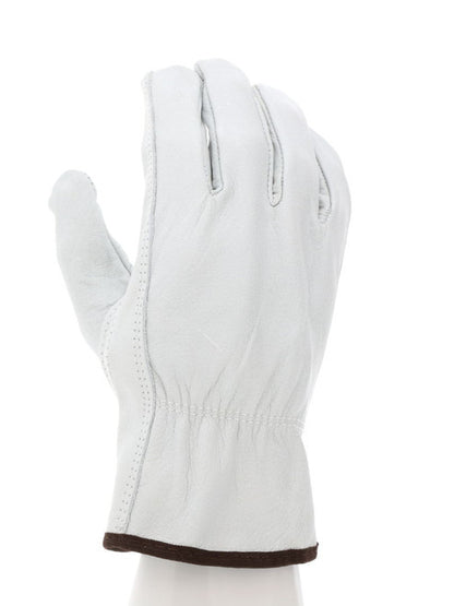 3313_ - 3313L - 26298 - 360- Leather driver work gloves – MCR Safety Group 3313 – buffalo grain leather with keystone thumb f