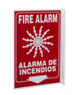 ZING Safety Sign, Fire Alarm Bilingual L - official Zing product image 1