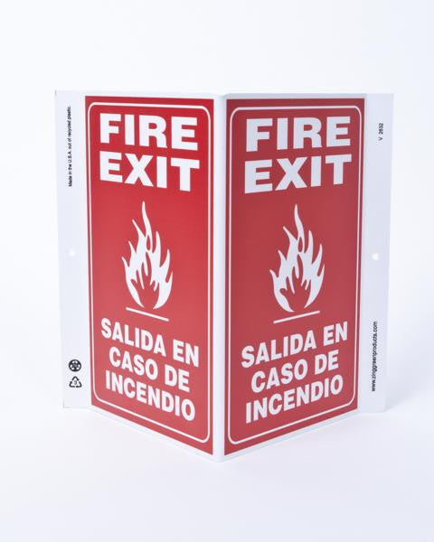 Eco Safety V Sign, 11X10.6