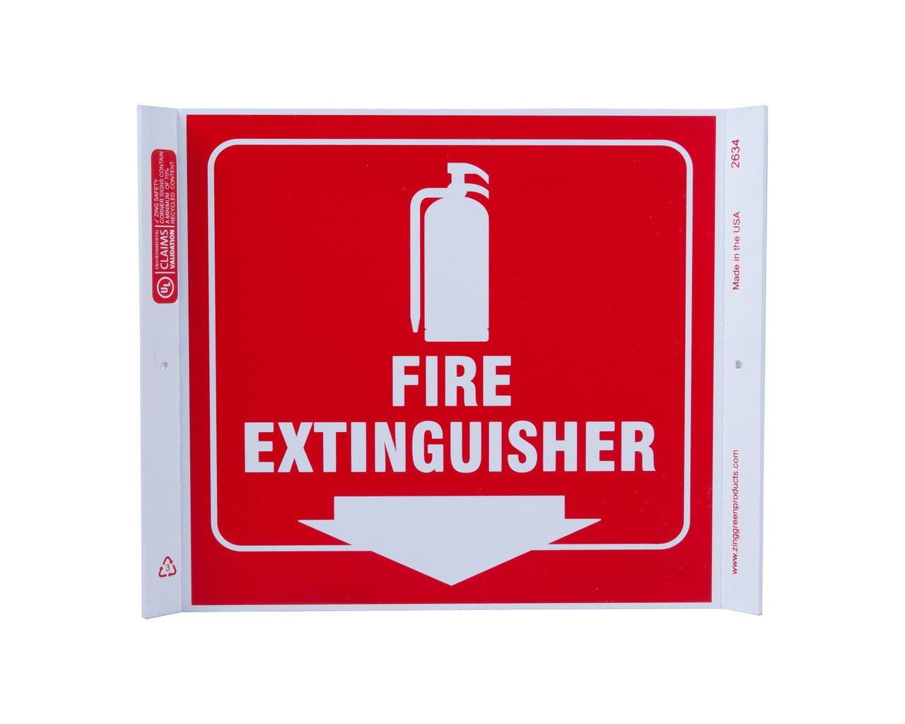 ZING Safety Sign, Fire Extinguisher Corner - official Zing product image 1