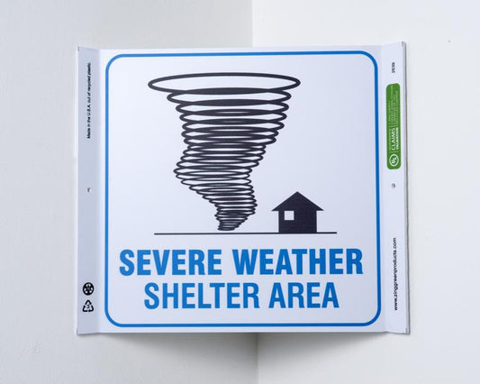 ZING Safety Sign, Severe Weather Corner - official Zing product image 1