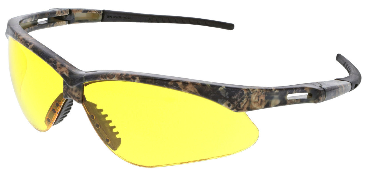 MCR Safety MP1 - Memphis MP1 Series Safety Glasses - Wrap Around Lens Design - Soft, Flexible TPR Nose Pad and Temples Sleeves — manufacturer image 8
