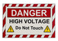 ZING Safety Sign, Ev Window - 10"X7" Plastic, Danger - High Voltage - Do Not Touch - official Zing product image 1