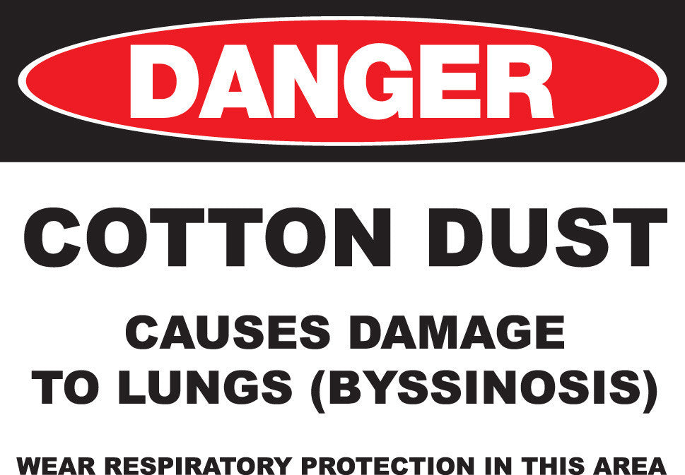 ZING Sign, Danger, 10X14", Cotton Dust, Plastic - 2663