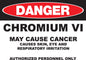 ZING Sign, Danger, 10X14", Chromium, Plastic - 2669
