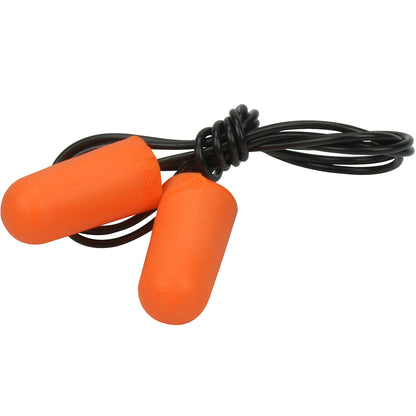 PIP 267-HPF210C Mega Bullet Disposable Soft Polyurethane Foam Corded Ear Plugs - NRR 32 / SNR 38