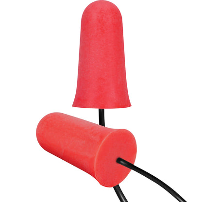 PIP 267-HPF910C Mega Flare Plus: Disposable Soft Polyurethane Foam Corded Ear Plugs - NRR 33