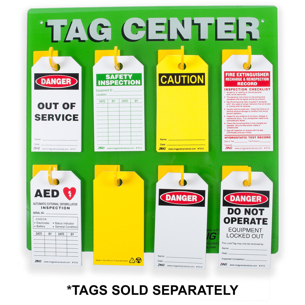 ZING Safety Tag Center, 8 Hook - official Zing product image 1