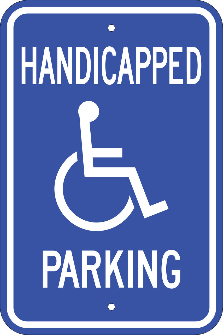 ZING Handicapped Parking Sign, 18X12 - official Zing product image 1