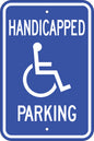 ZING Handicapped Parking Sign, 18X12 - official Zing product image 1