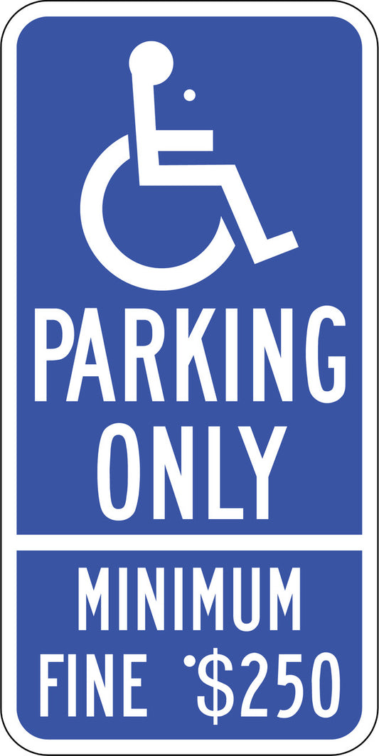 ZING California Handicapped Parking Sign, 24X12 - official Zing product image 1