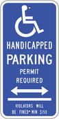 ZING Connecticut (Arrow) Handicapped Parking Sign, 24X12 - official Zing product image 1