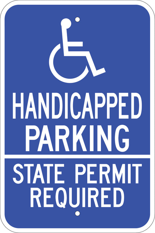 ZING Handicapped Parking State Permit, 18X12 - official Zing product image 1