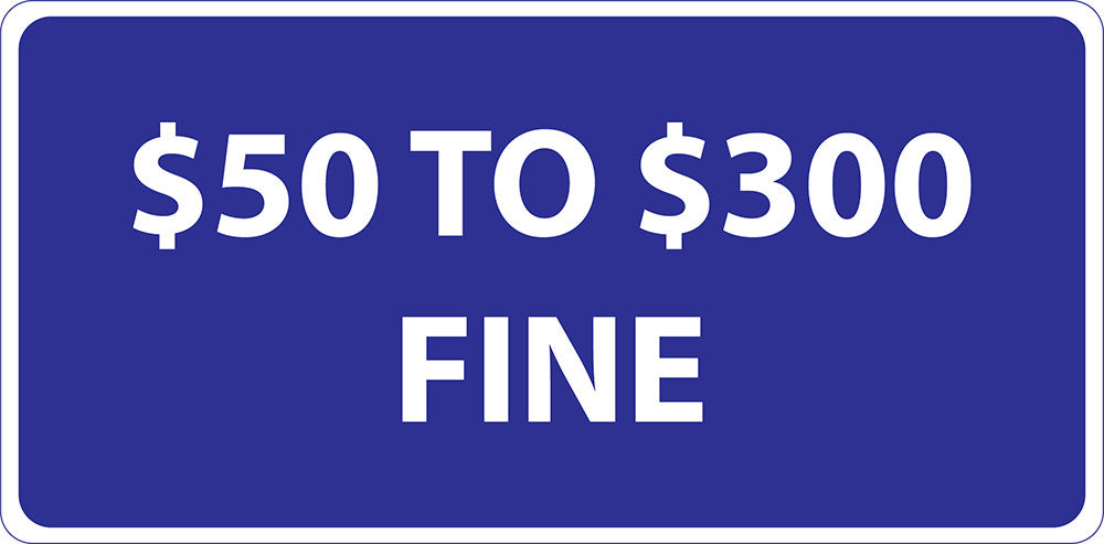 ZING Missouri (), Handicapped Fine Sign, 6X12 - official Zing product image 1