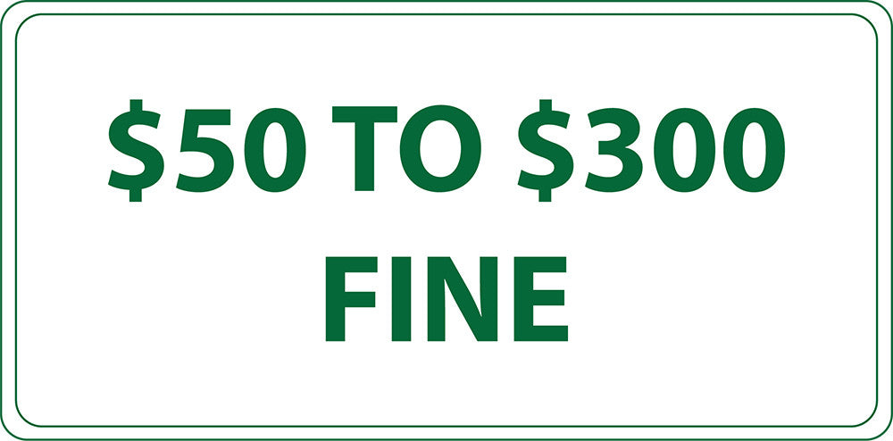 ZING Missouri (), Handicapped Fine Sign, 6X12 - official Zing product image 1