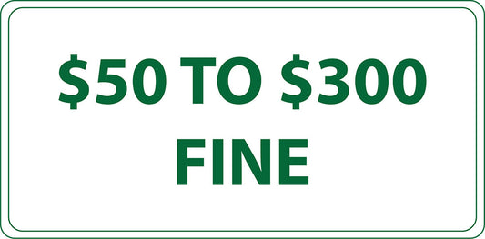 ZING Missouri (), Handicapped Fine Sign, 6X12 - official Zing product image 1