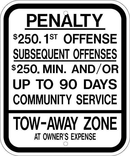 ZING New Jersey, Handicapped Parking Sign, 12X10 - official Zing product image 1